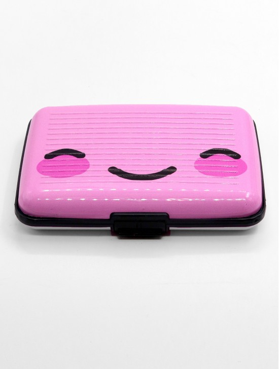 SMILE PRINTS CREDIT CARD WALLET